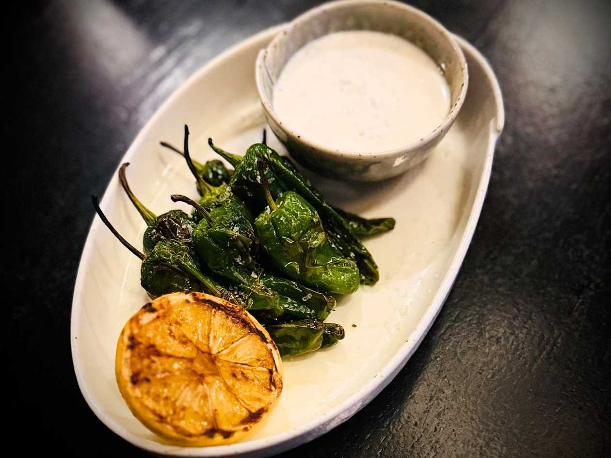 Roasted Bell Peppers with Yogurt Dressing, Herbs, and Maldon Salt 80g/ 50g