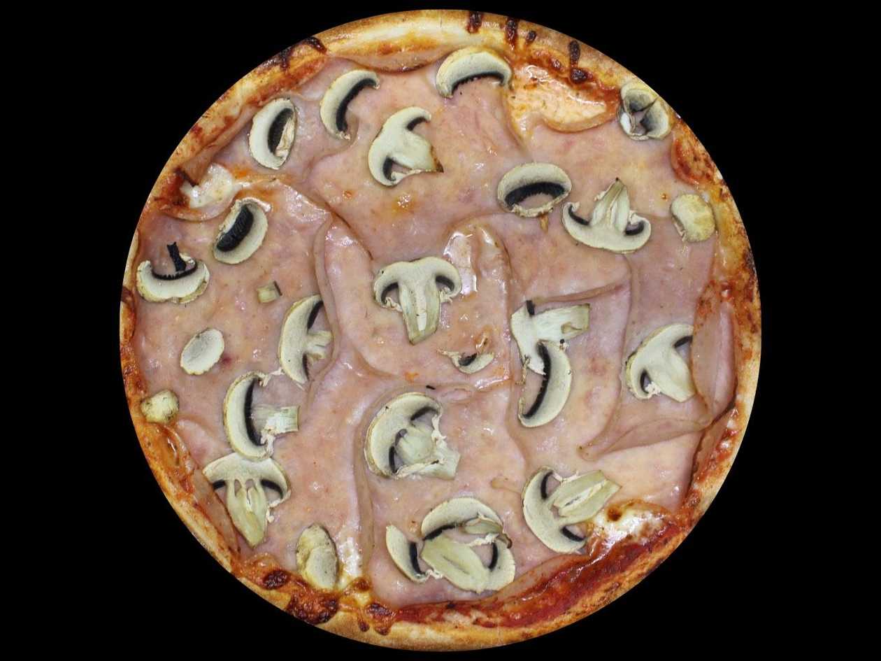 Pizza prosciutto funghi