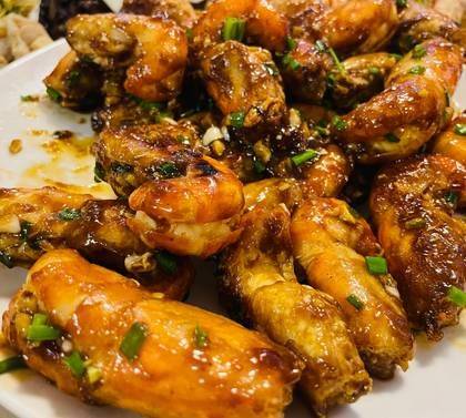 Prawns with Ginger and Spring Onions