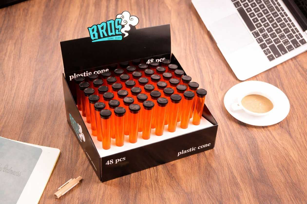 BROS Plastic Cone Tube Red (1 ədəd)