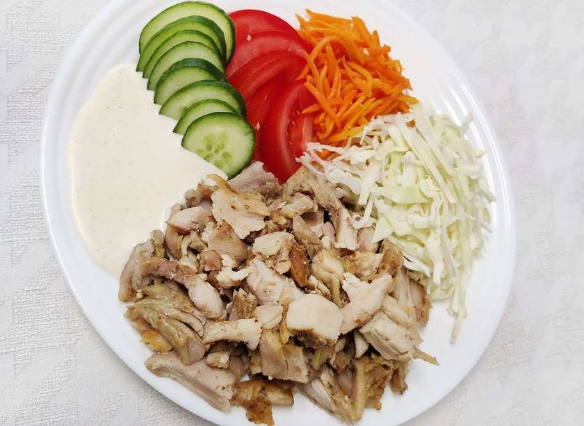 Kebab on a Plate