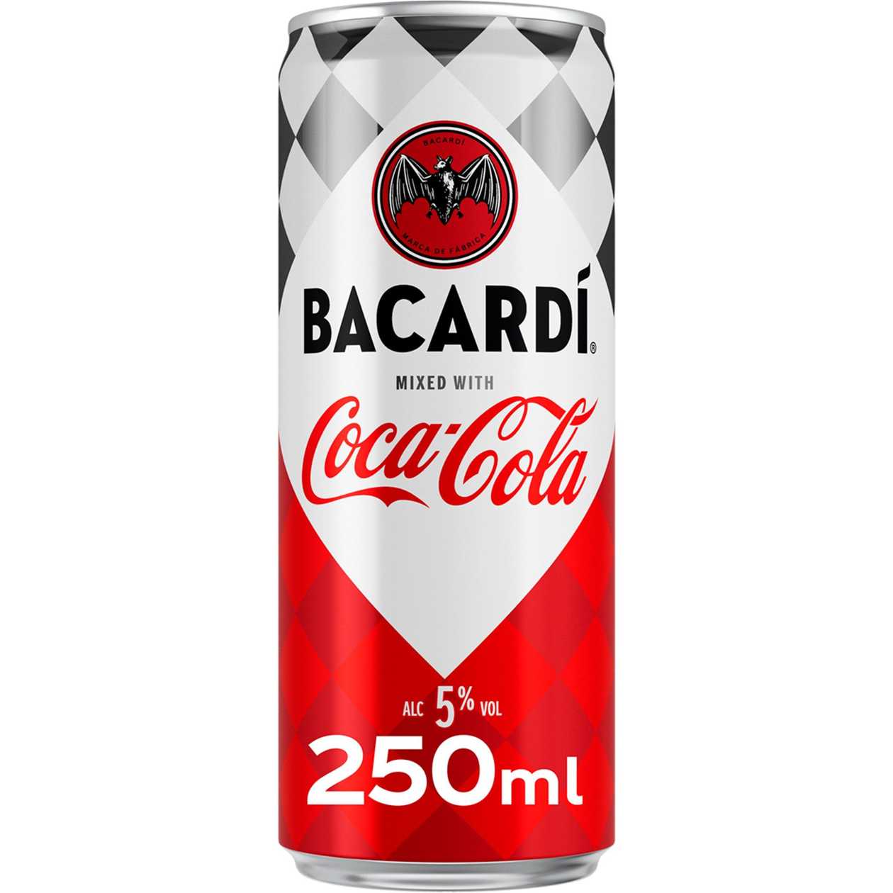 ❄️ Bacardi Rum com Coca-Cola lata 25 cl