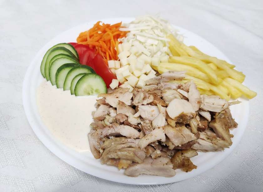 Large Plate with Cheese