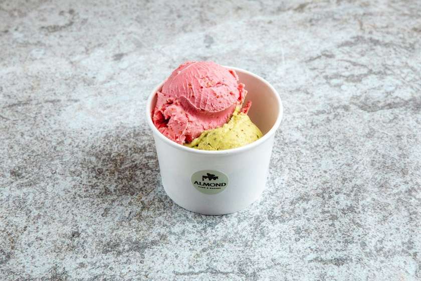 Honey-Almond Ice Cream Scoop