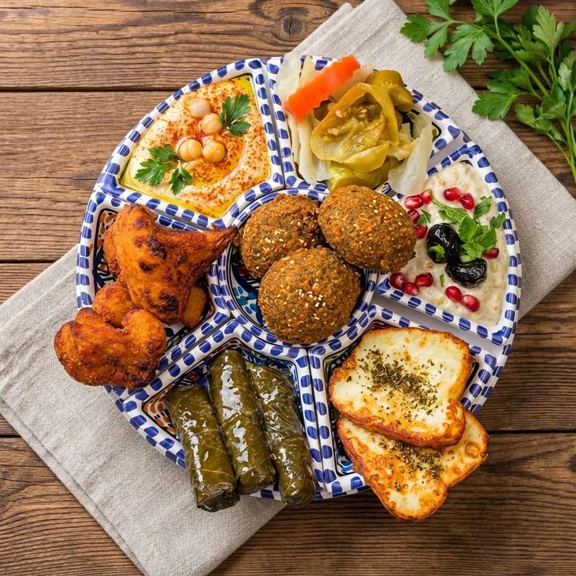 Eastern Mezza Combo + Nealkoholický Nápoj