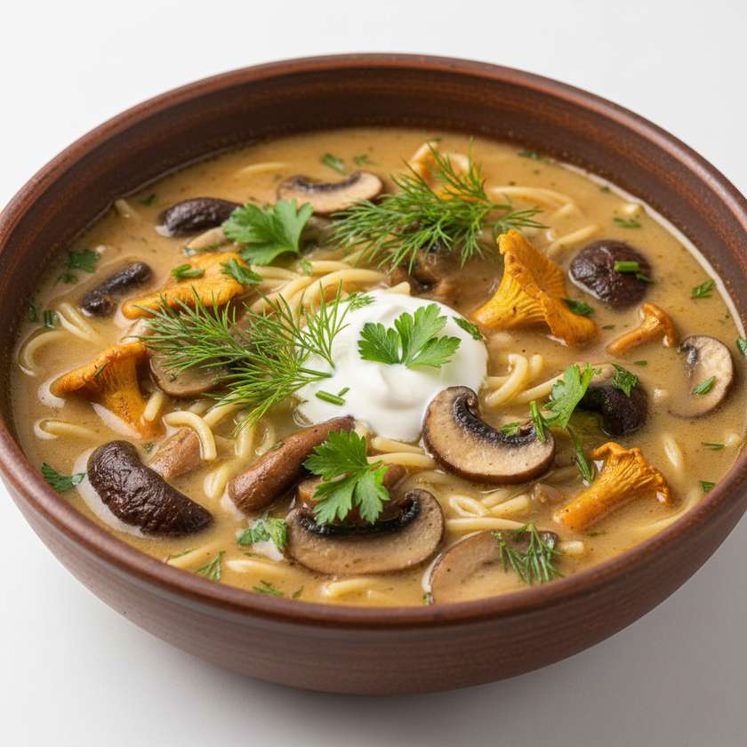 Zupa z grzybami