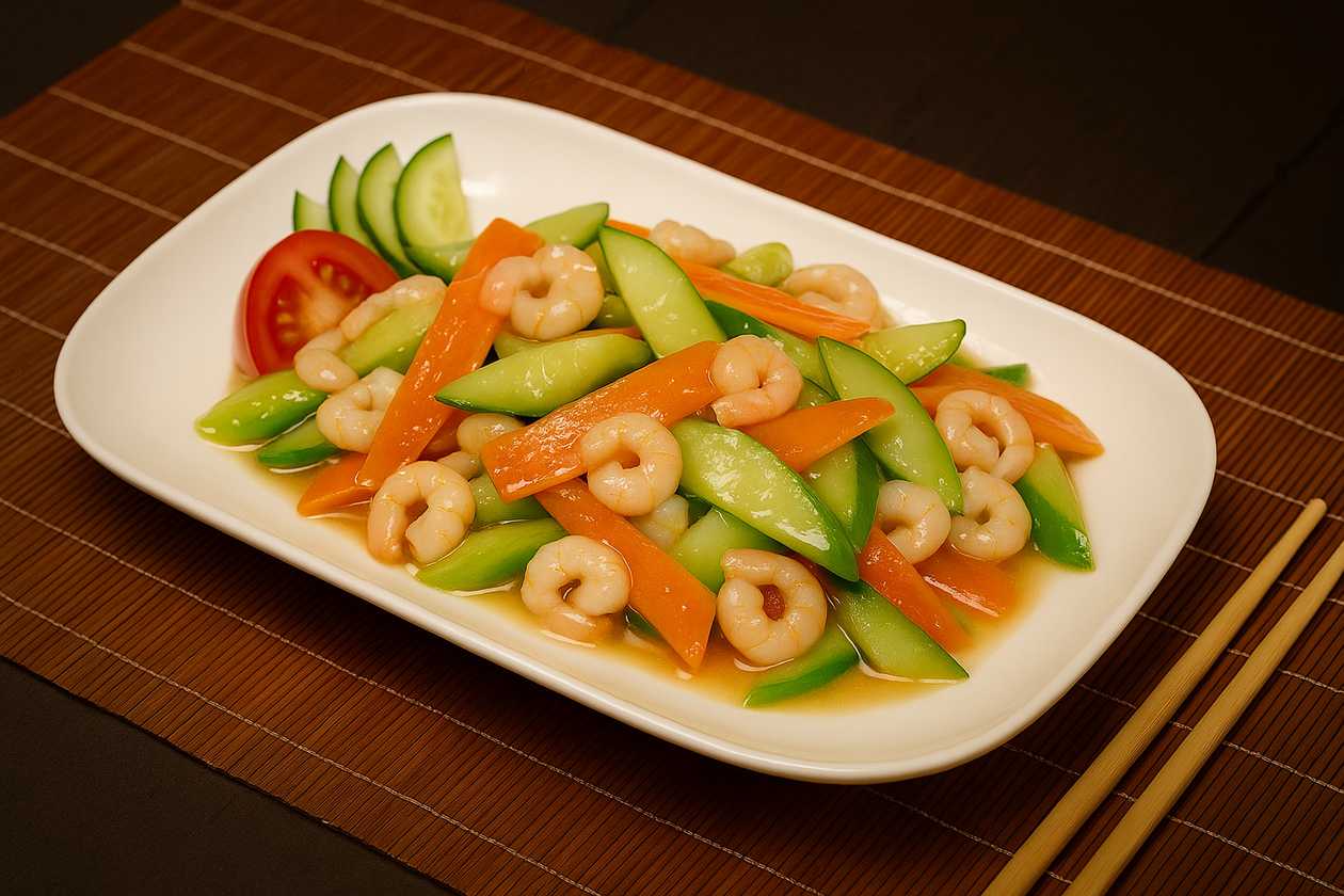 U7 Krevetės su agurkais