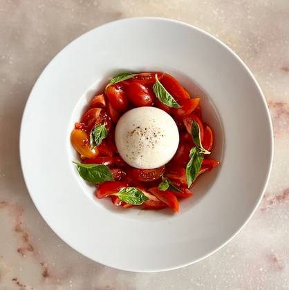 Burrata and Cherry Tomatoes