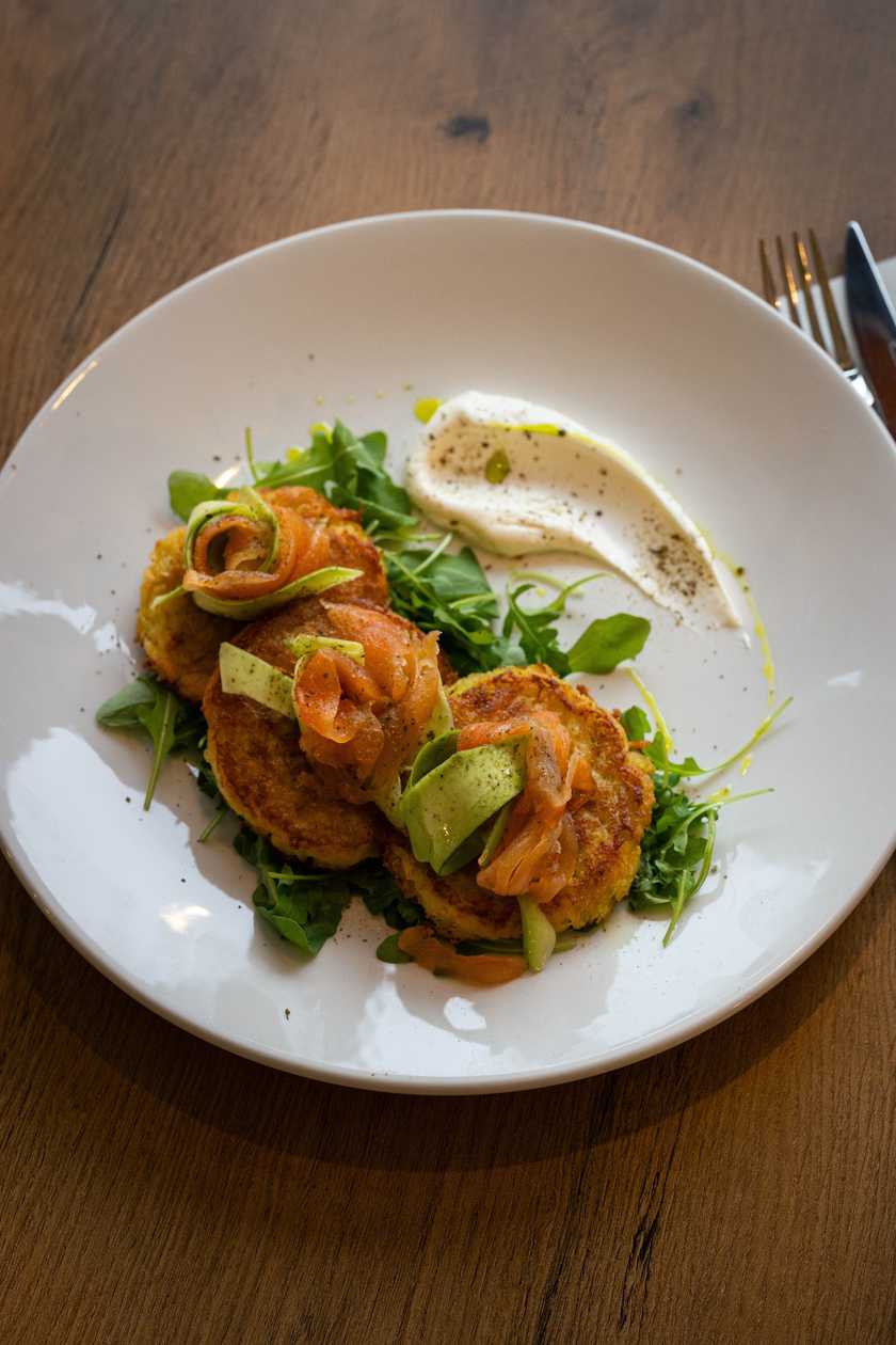 Potato Pancakes with Salmon