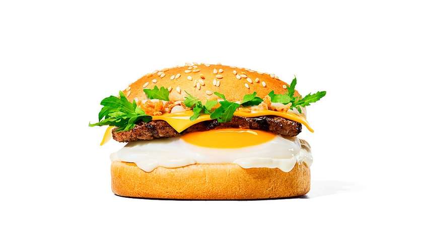 Breakfast Beef Burger