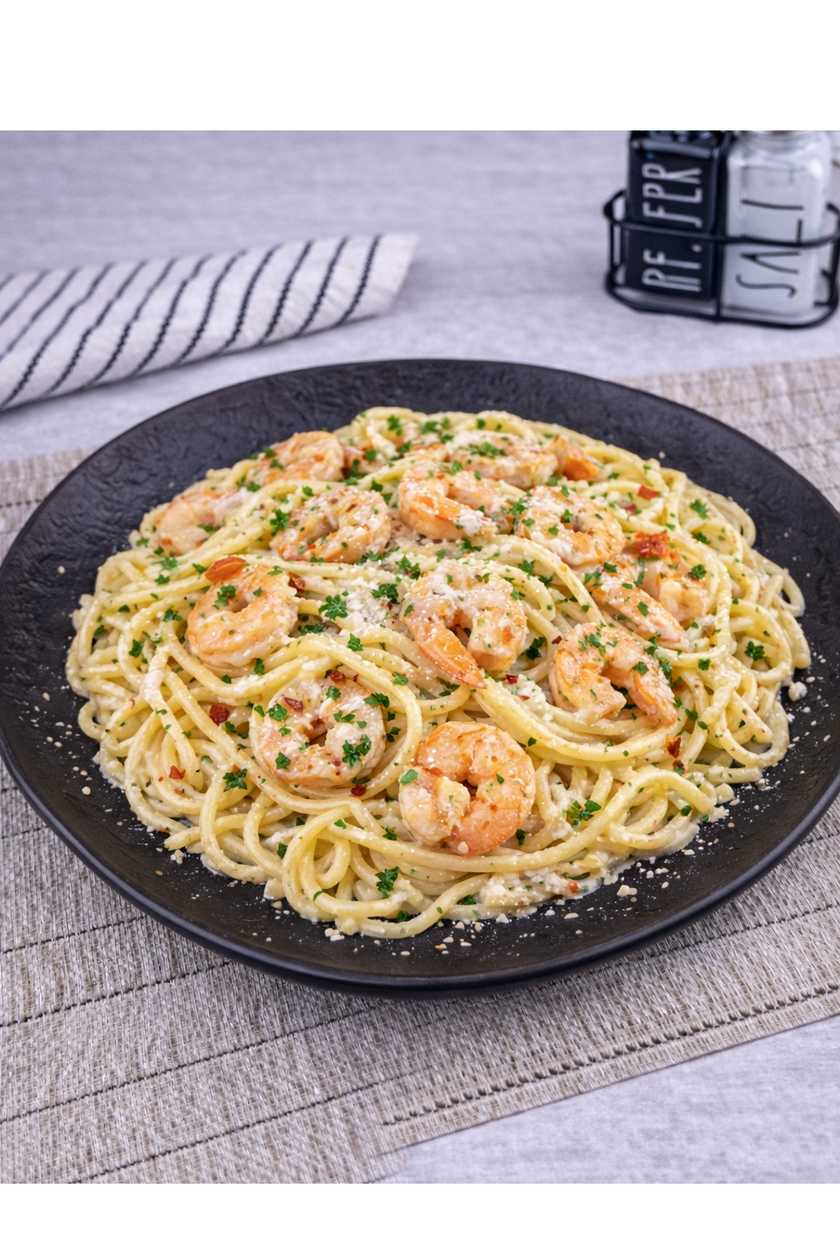 Creamy Shrimp Spaghetti