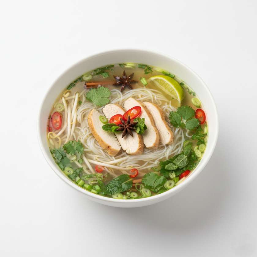 Zupa Pho z kurczakiem