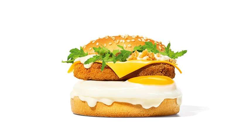 Breakfast Chicken Burger