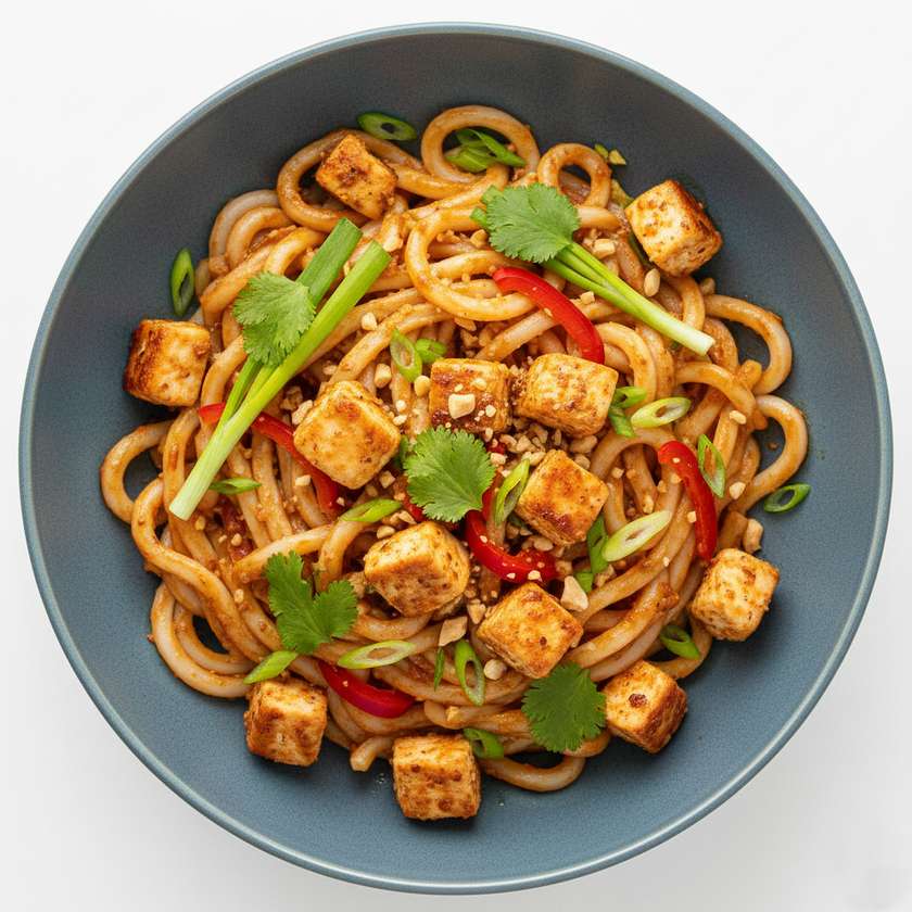 Udon Thai z kurczakiem