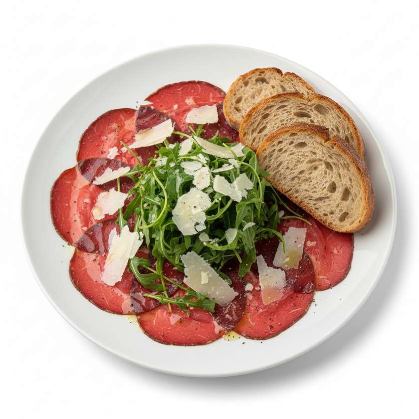 Dried Beef with Parmesan and Rucola