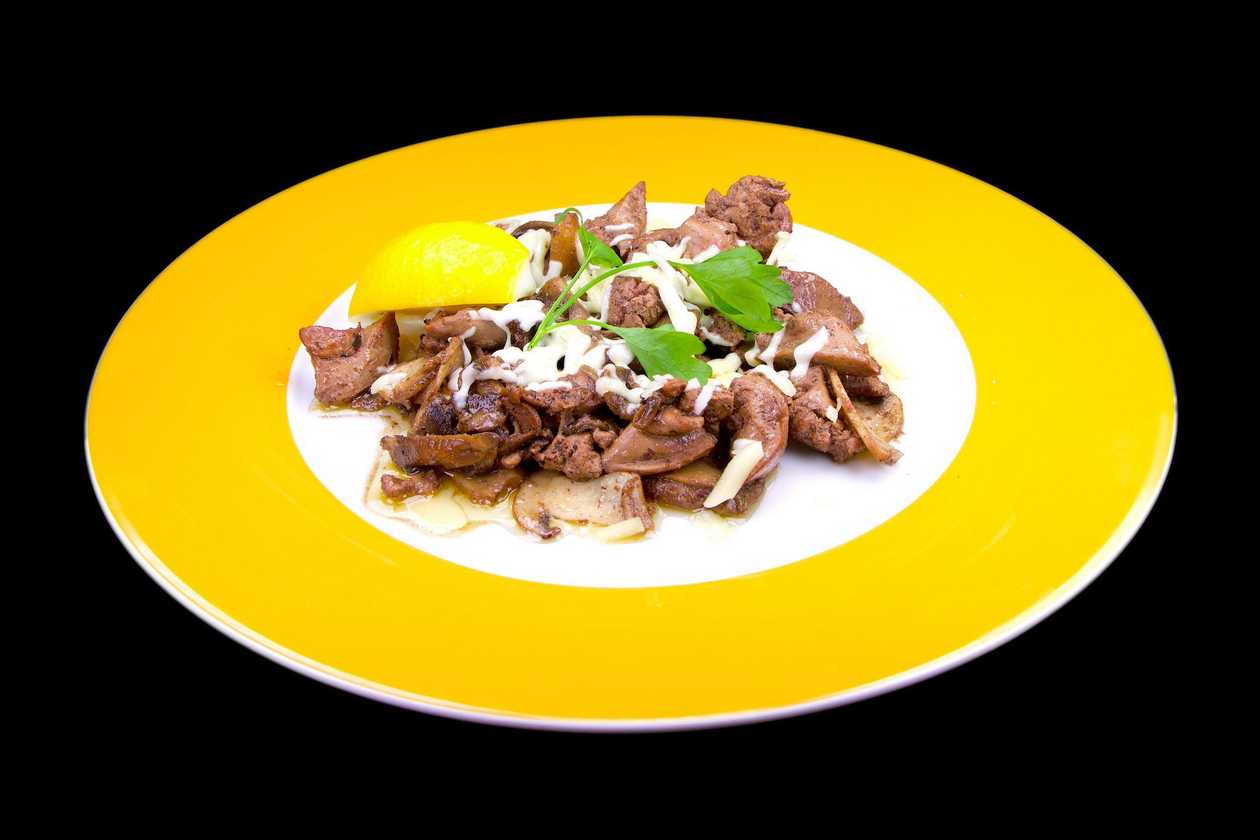 Chicken Livers with Mushrooms