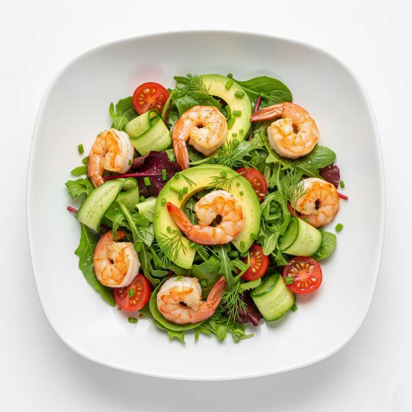 Sałatka z krewetkami