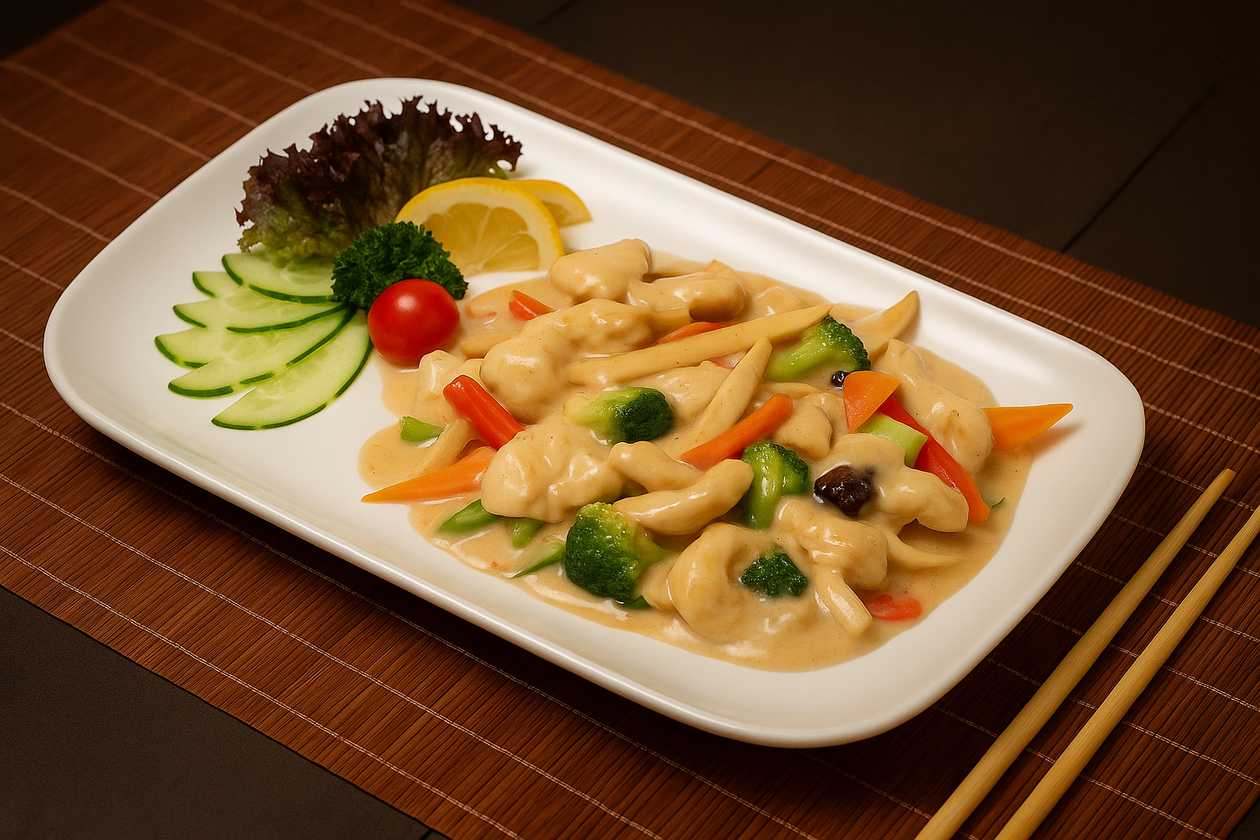 V8 Vištiena su daržovėmis kokoso padaže