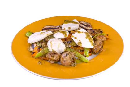 BBQ Vegetables with Mozzarella