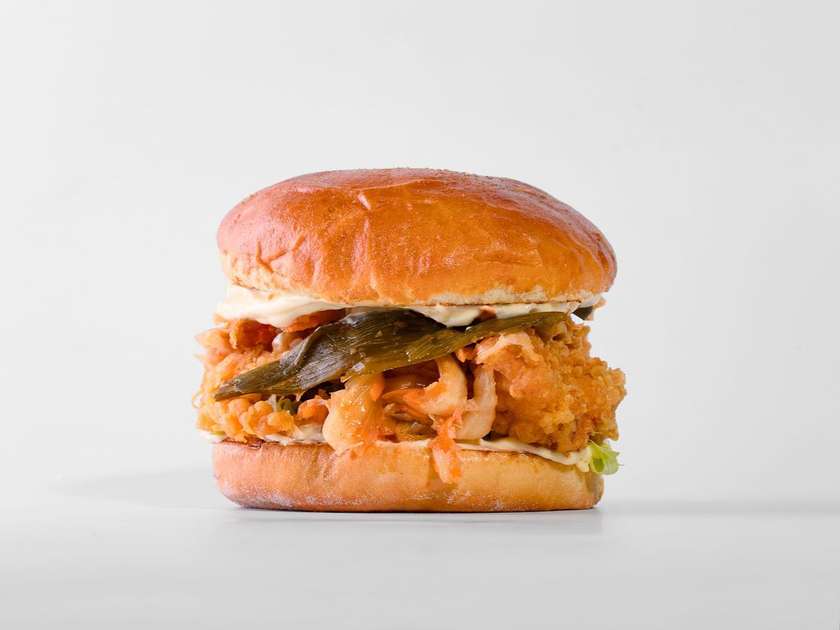 Kimchi chicken sandwich