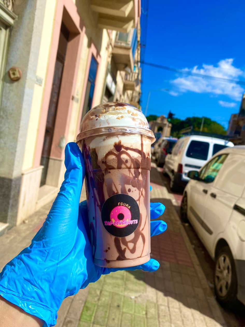 ( MILKSHAKE ) Baci & nutella with nuts on top 🥤