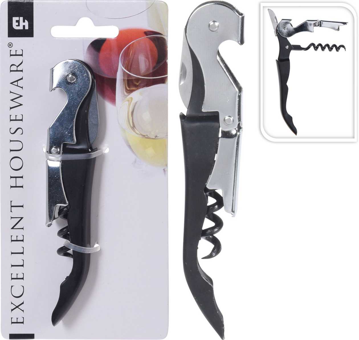 Saca Rolhas Metal 12X2,5X1,4Cm Un