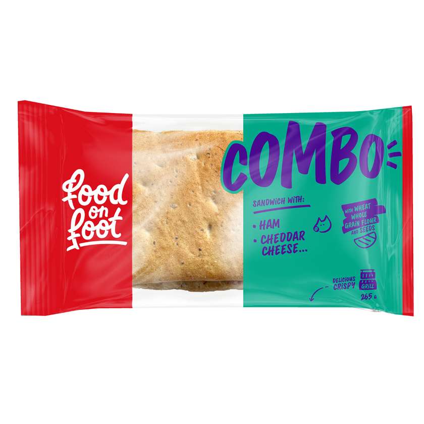 COMBO Sandwich with Ham and Cheddar Cheese 265g