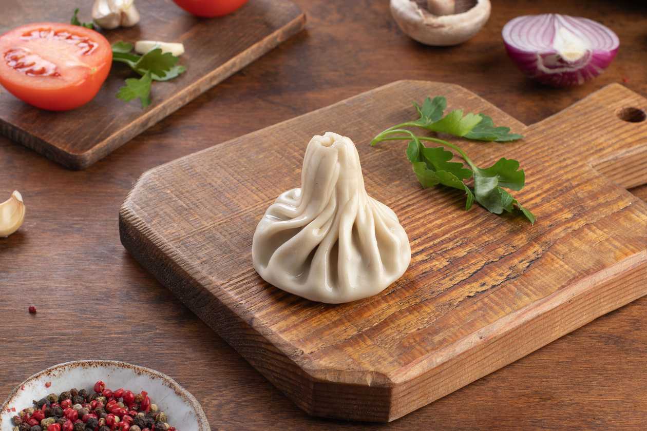 Khinkali with Beef, Pork and Greens