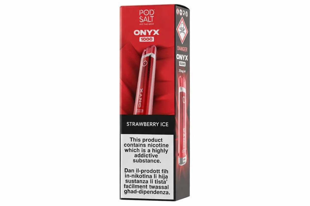 Onyx 1000 - Strawberry Ice - 1,000 Puffs - 2% Nicotine