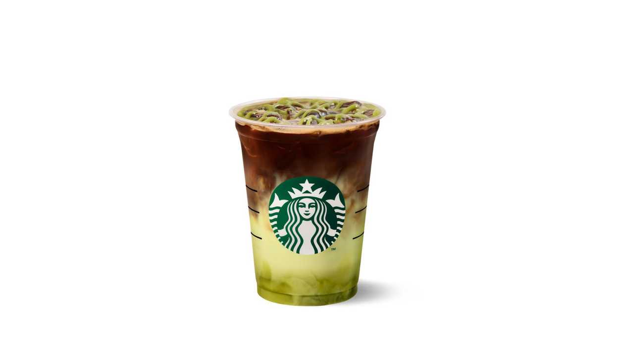 Tall Iced Pistachio Macchiato