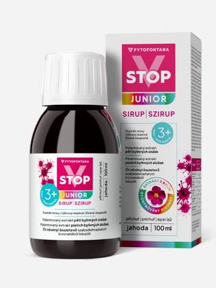 Fytofontana V-STOP Junior Syrup Strawberry 3+ Years 100ml