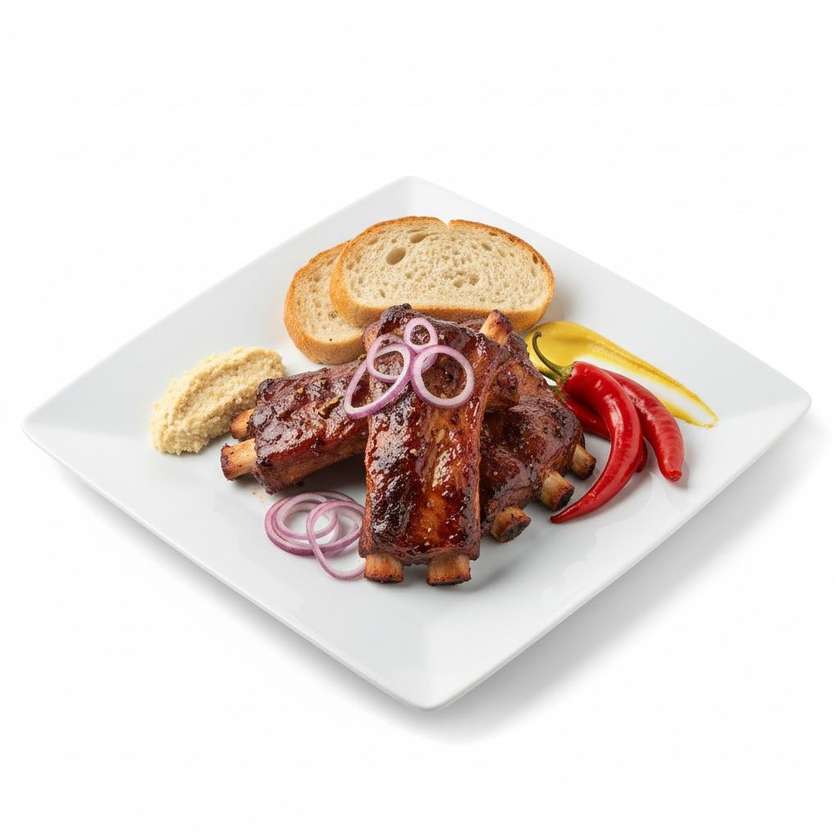 Pečená Žebra na Červeném Víně