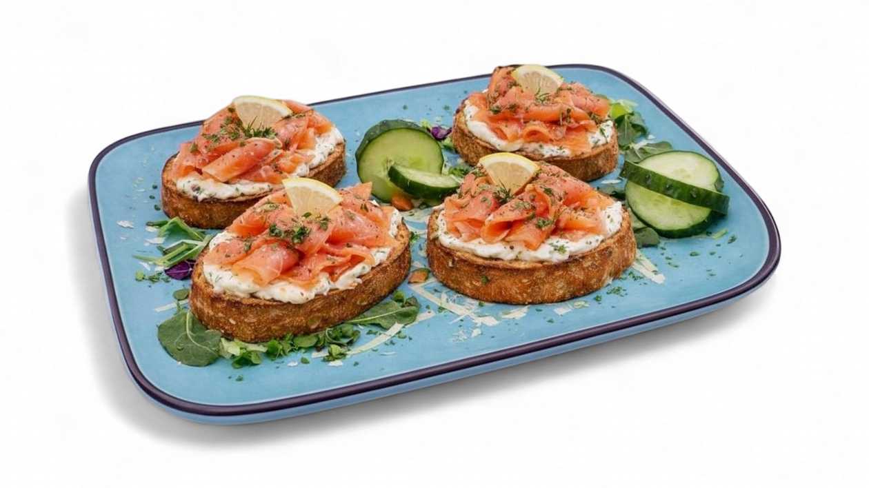 Bruschetta with Mascarpone and Smoked Salmon 200g