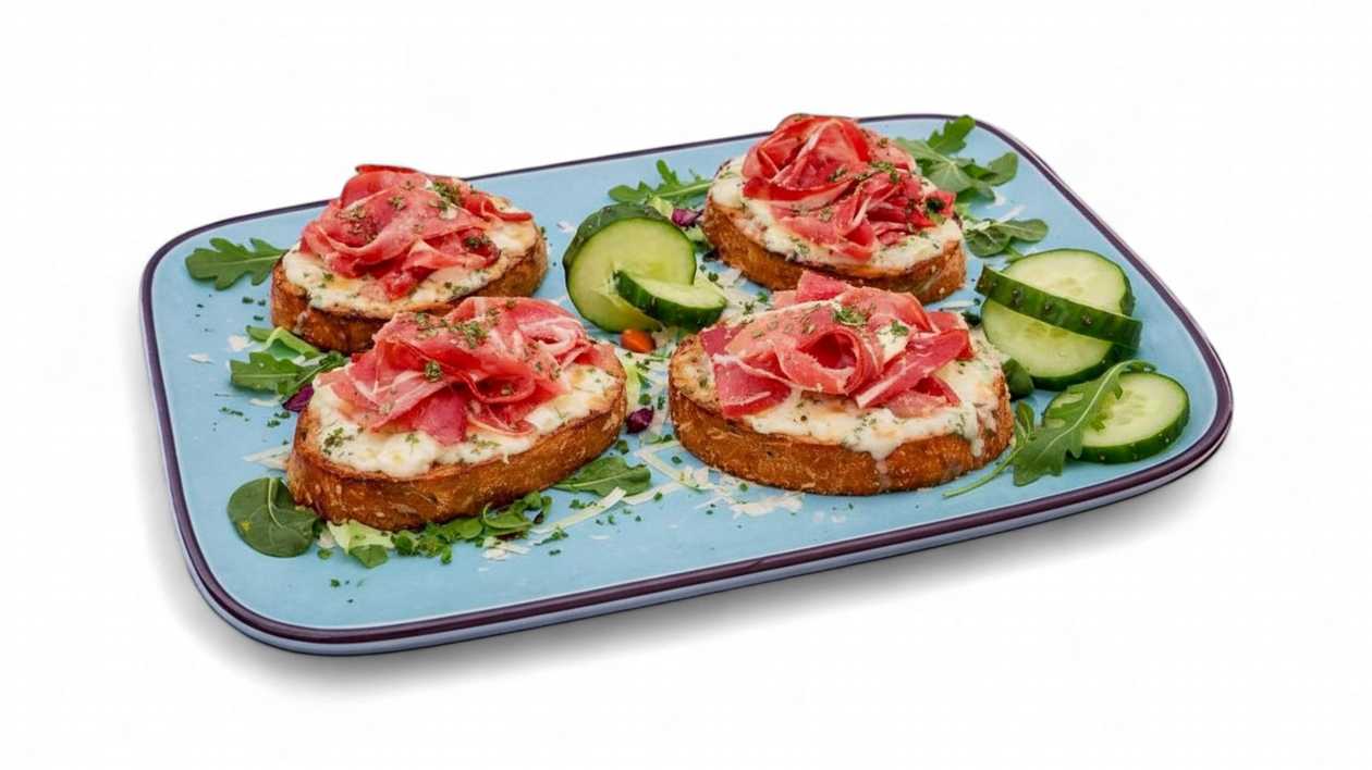 Bruschetta with Gorgonzola and Speck 180g