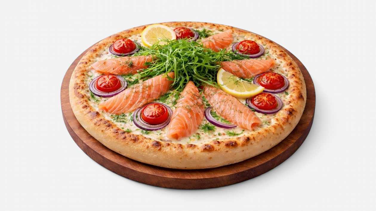 Pizza with Salmon 32cm