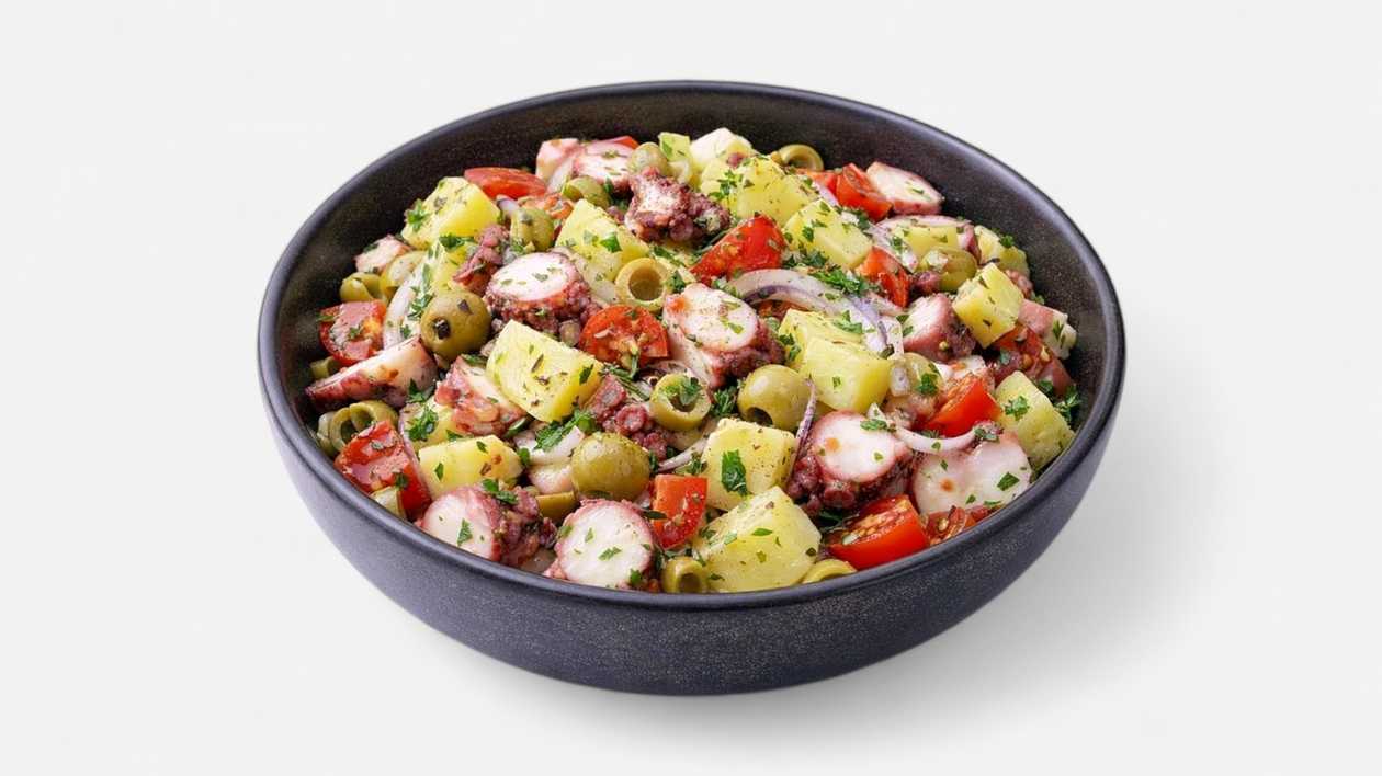 Octopus salad with potatoes