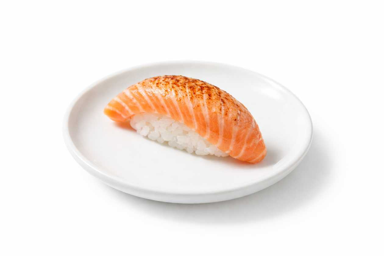 Sake aburi nigiri