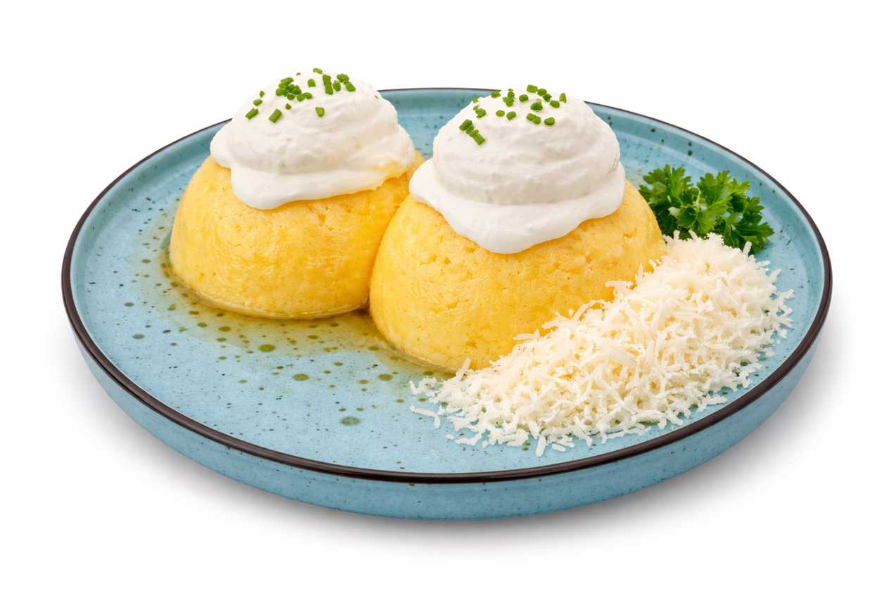 Polenta with butter, cheese, and sour cream 250g