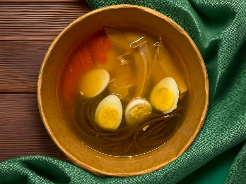 Курячий бульйон з яєчною локшиною – домашній затишок у кожній ложці