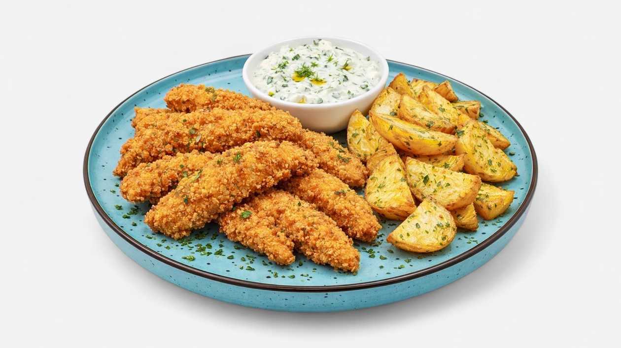 Crispy Chicken Fillet with French Fries 450g