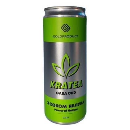 Non-Alcoholic "KRATEA GABA CBD with Apple Juice", 0.33 L Can
