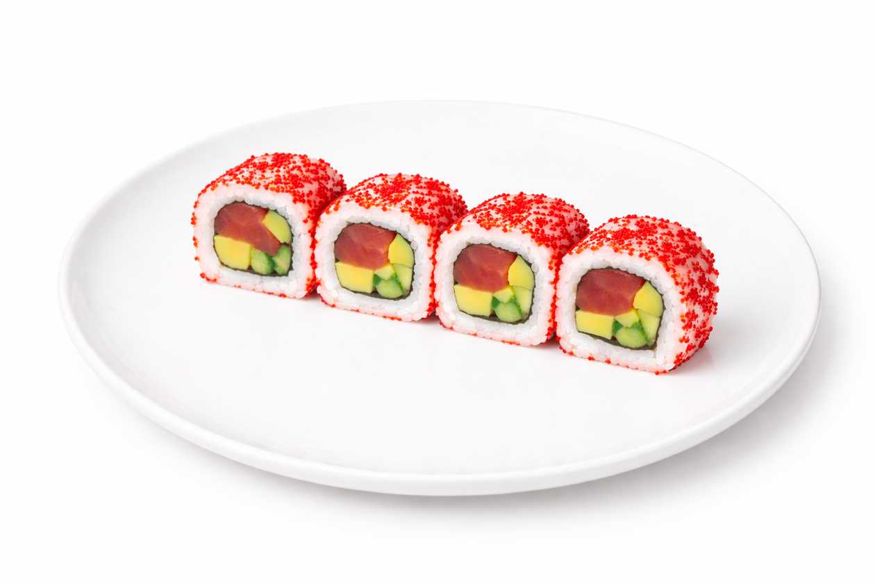 Uramaki tekka caviar