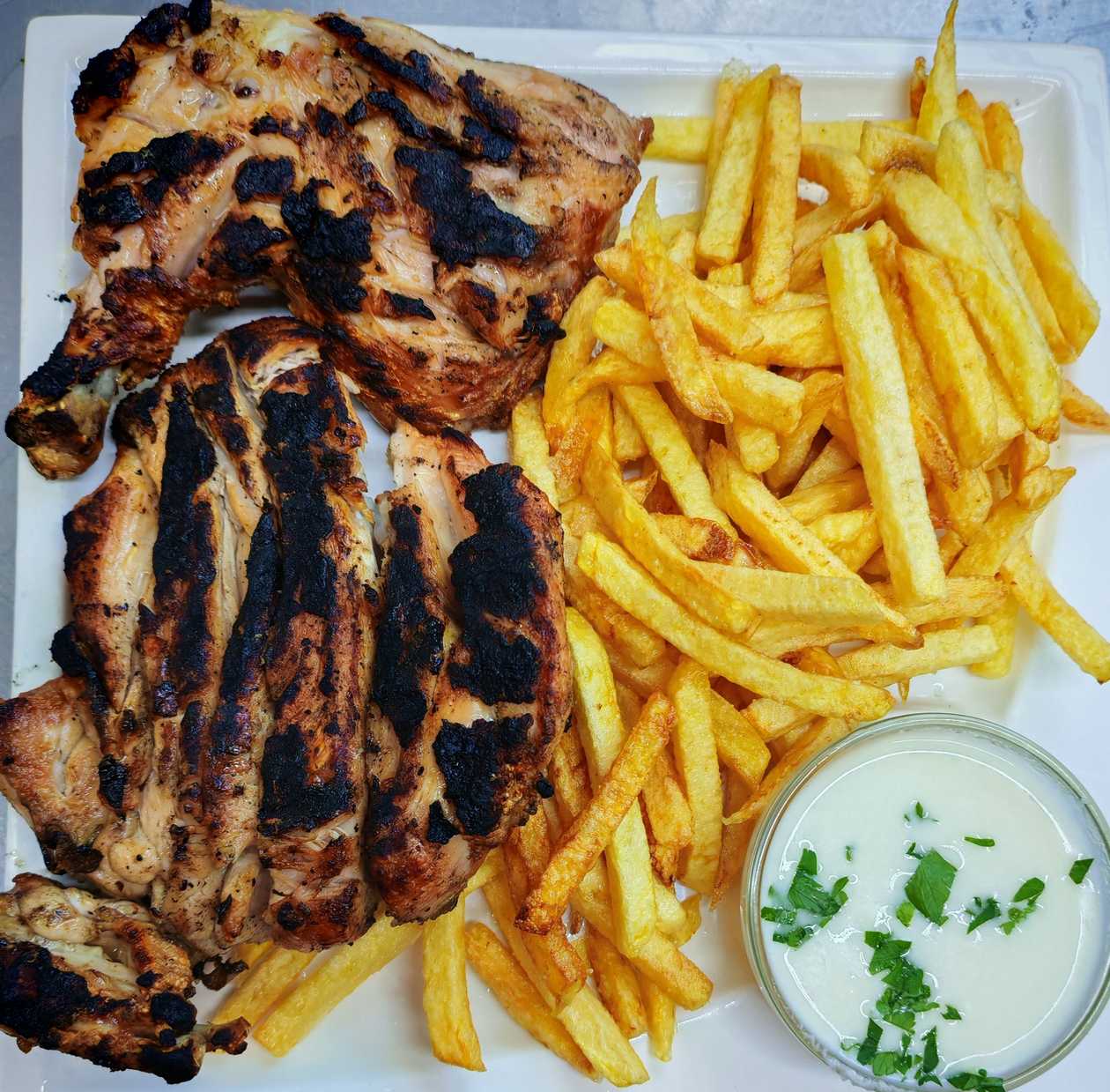 Charcoal Grilled Chicken Menu