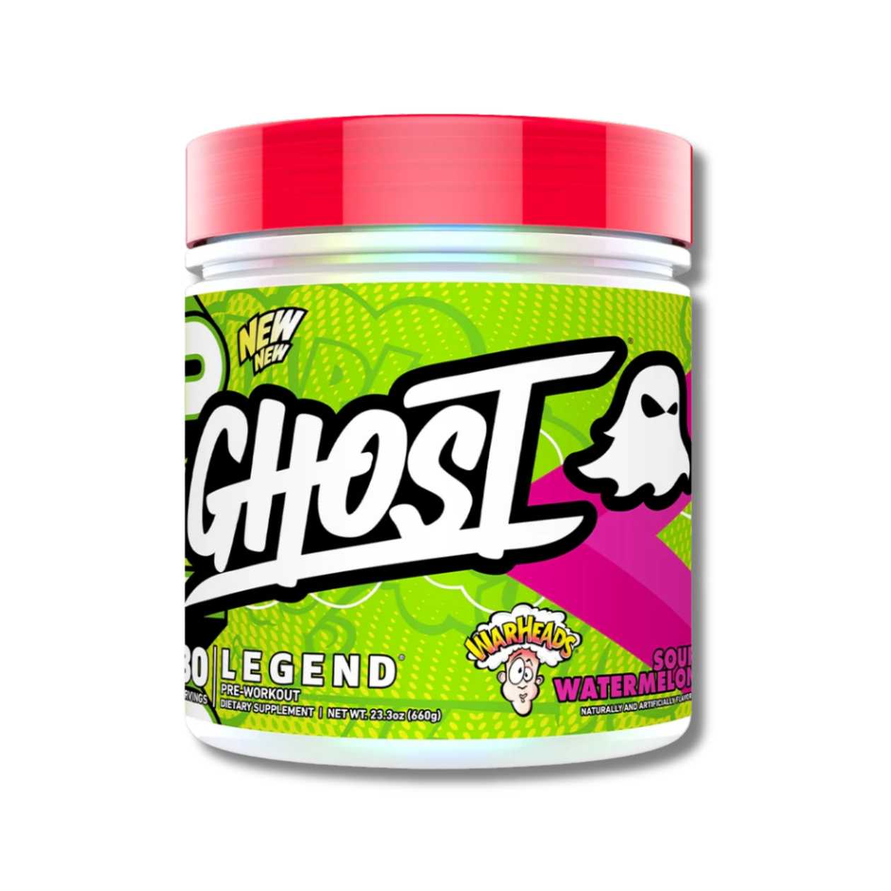 Ghost Legend Pre-Workout V4 (30 Servings) - Warheads Sour Watermelon
