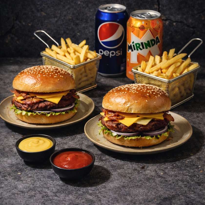 Double burger set