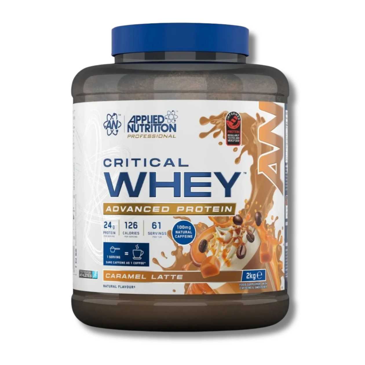 Applied Nutrition Critical Whey 2Kg - Caramel Latte (Contains Caffeine)