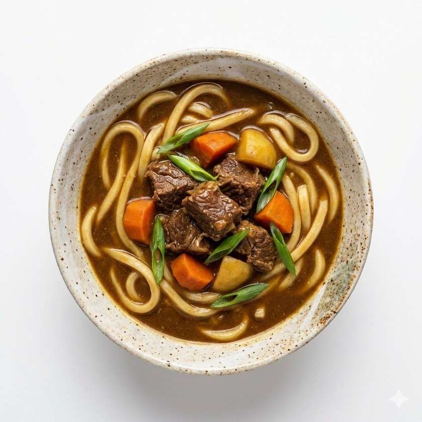 Udon polévka hovězí curry