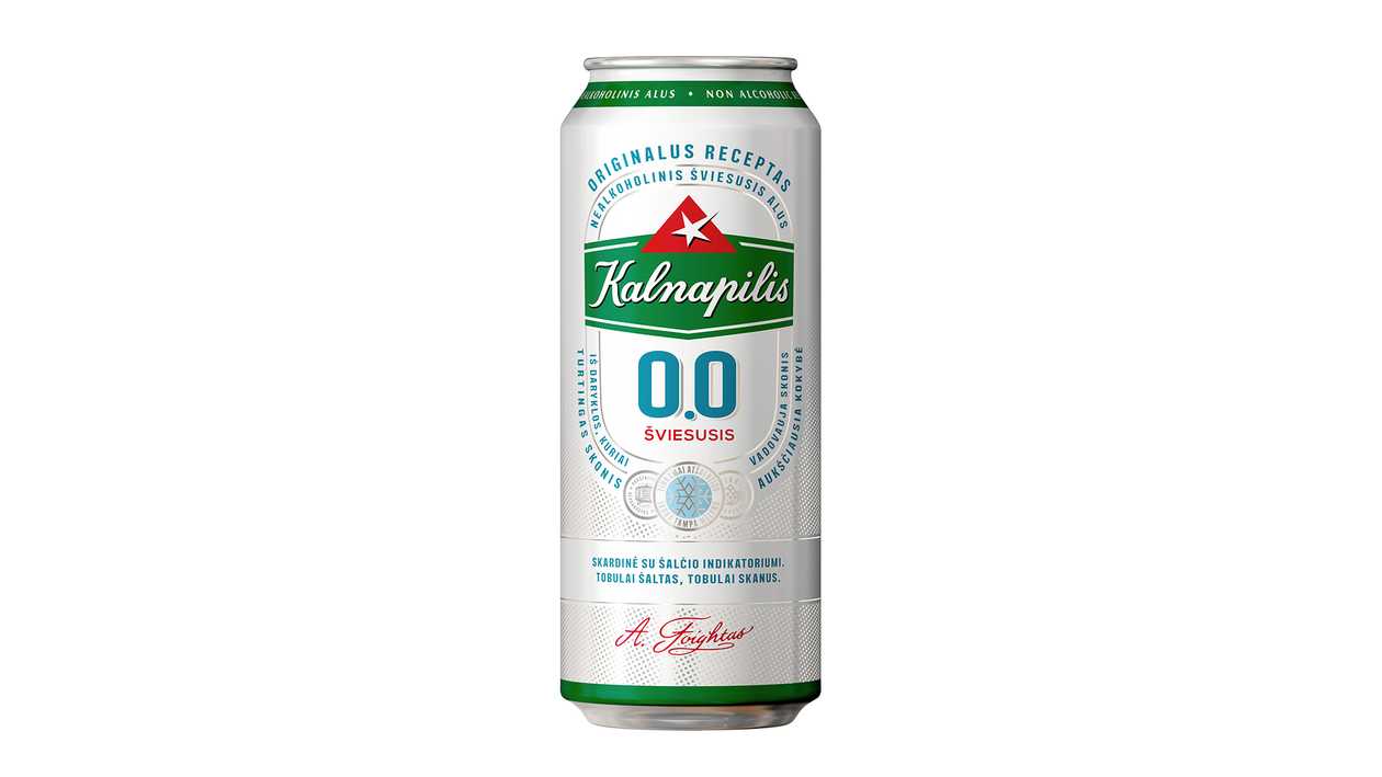 Non-alcoholic Kalnapilis beer 0,5l