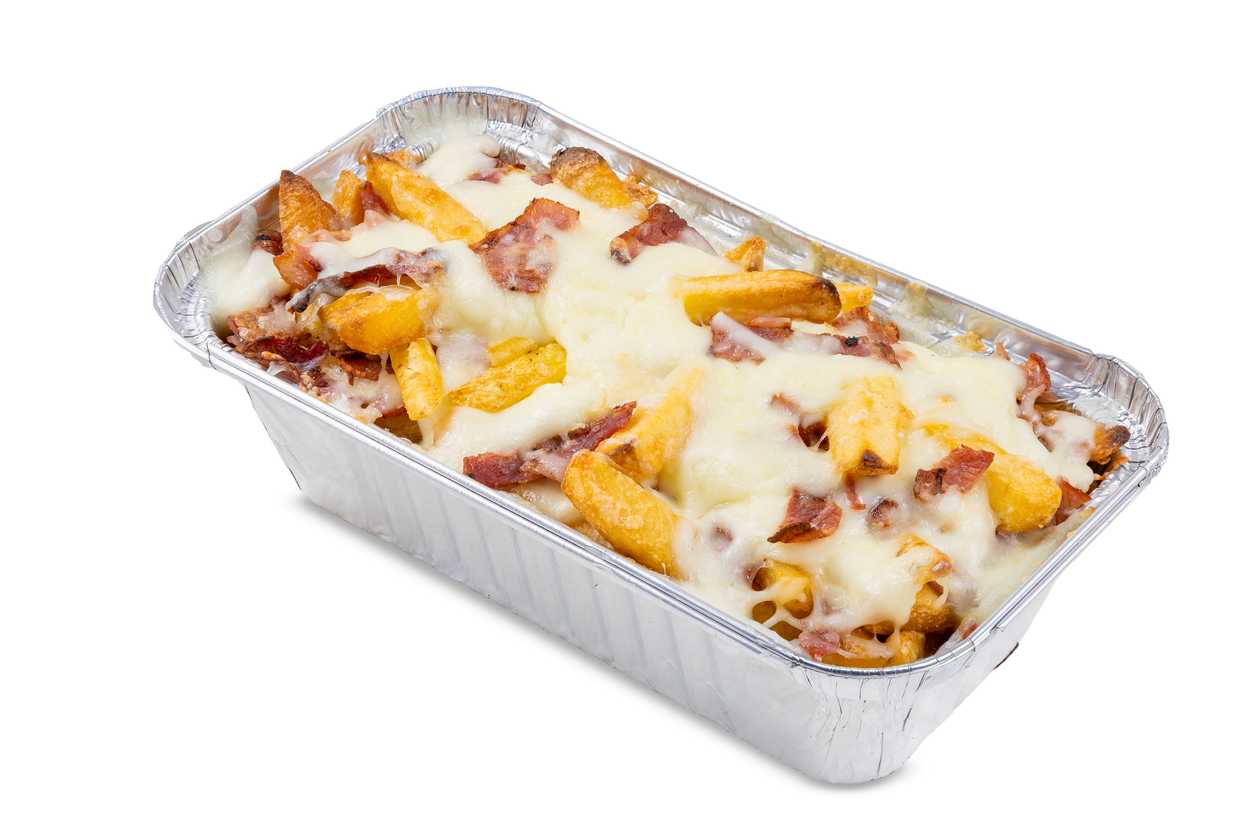 Fries with Mozzarella and Bacon