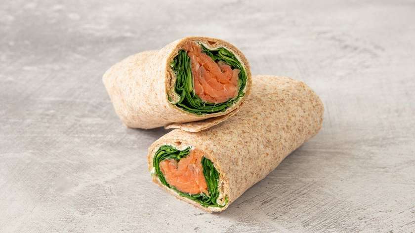 Wrap with Salmon